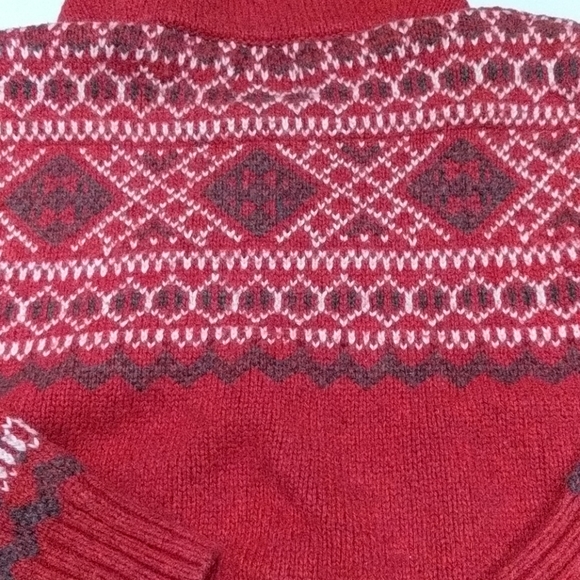 🍀 Gap 🍀 Small (6 - 7 Years) 🍀 Kids Toddler Sweater Red Boy Girl Top 🍀P10 - Picture 10 of 12